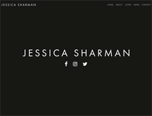 Tablet Screenshot of jessicasharman.com